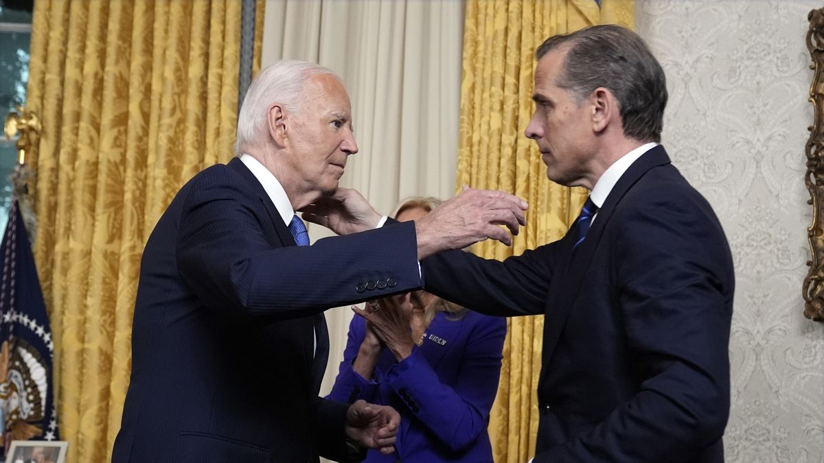 Joe Biden z synem Hunterem