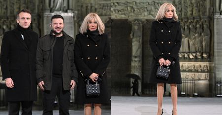 71-letnia Brigitte Macron odsłania nogi na ceremonii otwarcia katedry Notre Dame