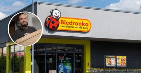 Pokazał paczkę dla pracowników Biedronki. "Aż mnie zamurowało"