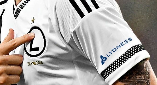 Lyoness jako sponsor Legii Warszawa przez trzy lata na jej koszulkach