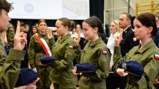 Kleczewo: Ślubowanie w pierwszym Oddziale Przygotowania Wojskowego