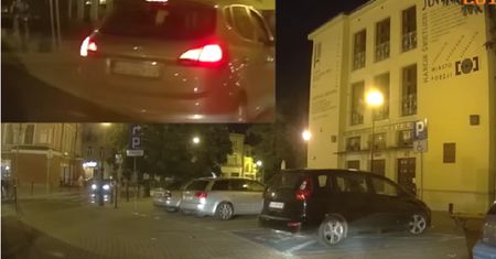 Chciał wyminąć skręcający pojazd. Policja zatrzymała go klaksonem