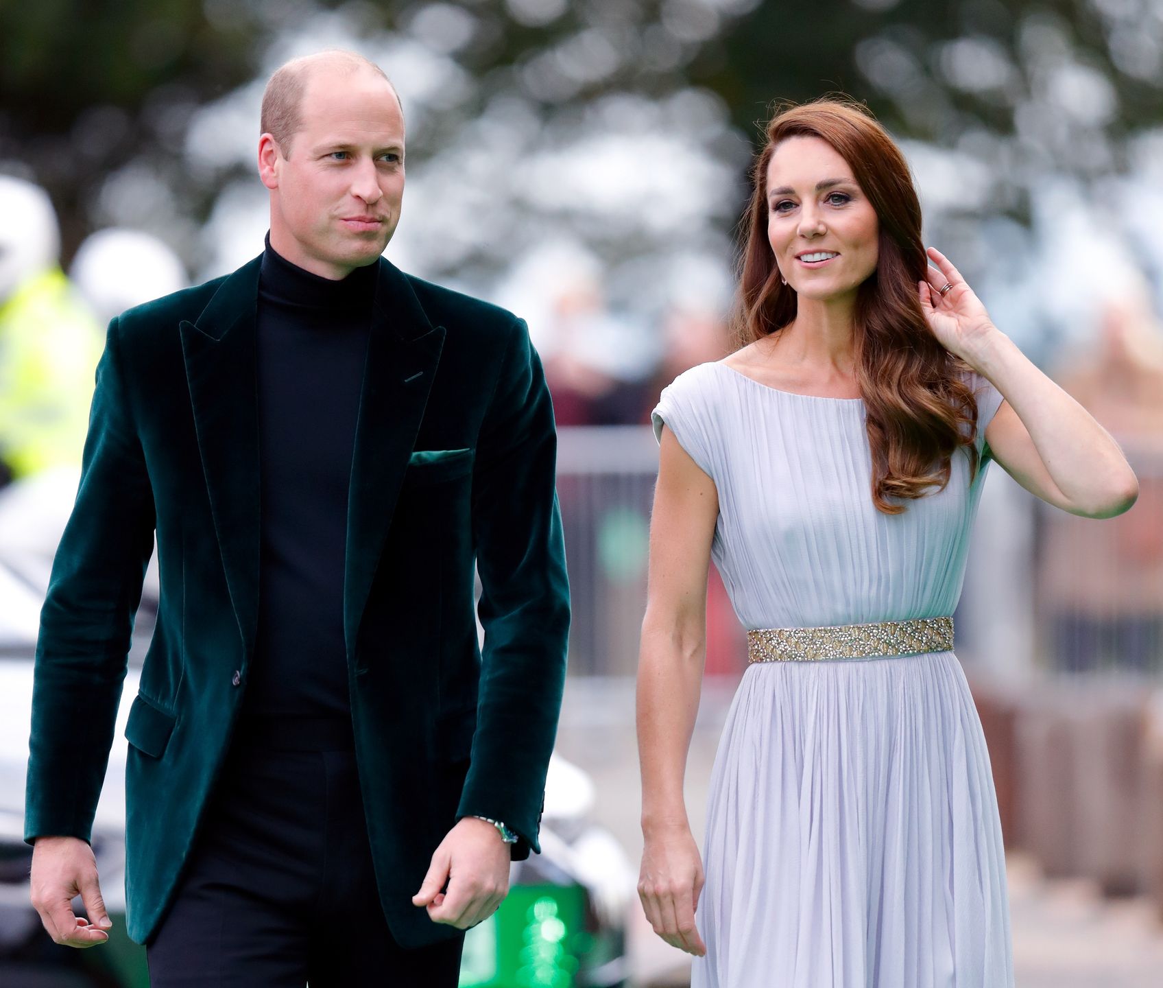 The Earthshot Prize 2021 - Green Carpet ArrivalsLONDON, UNITED KINGDOM - OCTOBER 17: (EMBARGOED FOR PUBLICATION IN UK NEWSPAPERS UNTIL 24 HOURS AFTER CREATE DATE AND TIME) Prince William, Duke of Cambridge and Catherine, Duchess of Cambridge attend the Earthshot Prize 2021 at Alexandra Palace on October 17, 2021 in London, England. The Earthshot Prize, created by Prince William, Duke of Cambridge and The Royal Foundation, is an environmental prize awarded to the most inspiring and innovative solutions to environmental challenges facing the planet. (Photo by Max Mumby/Indigo/Getty Images)Max Mumby/Indigo