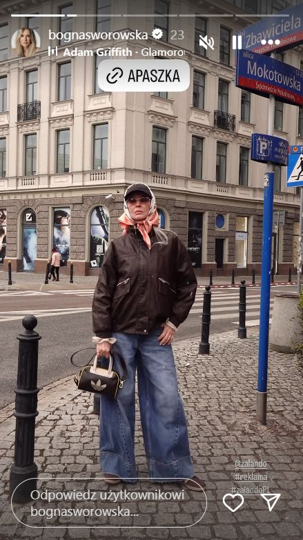 Bogna Sworowska w modnej stylizacji na wiosnę