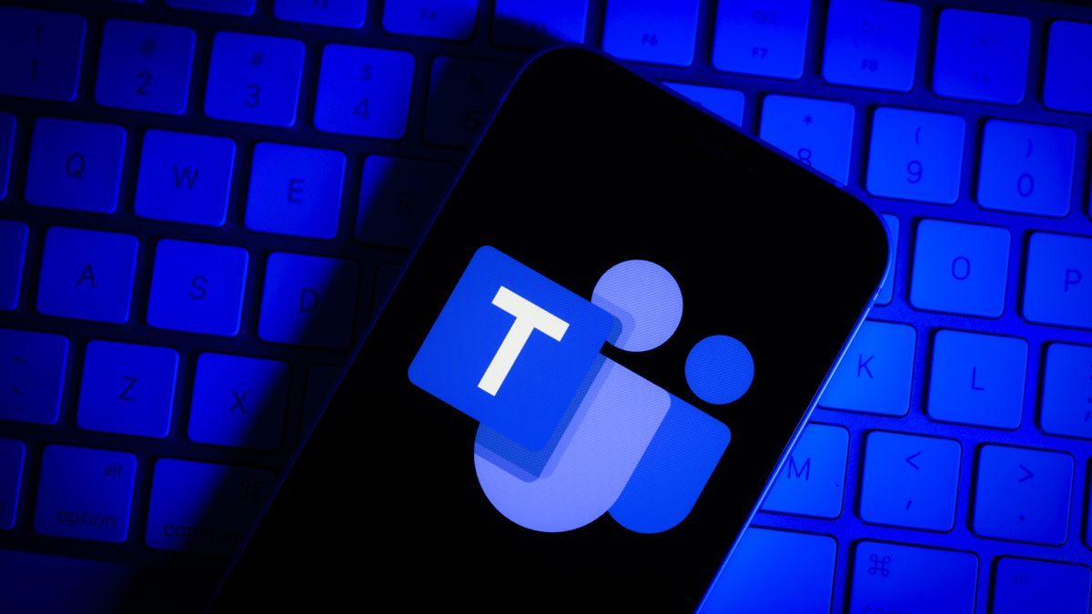 The Microsoft Teams logo is seen in this photo illustration in Warsaw, Poland on 25 January, 2023. Several Microsoft services were unable to be reached by tens of thousands around the world on Wednesday accroding to Downdetector.The outage was caused, according to Microsoft by a network change. Services affected included Outlook, Teams and Xbox Live. (Photo by Jaap Arriens/NurPhoto via Getty Images)