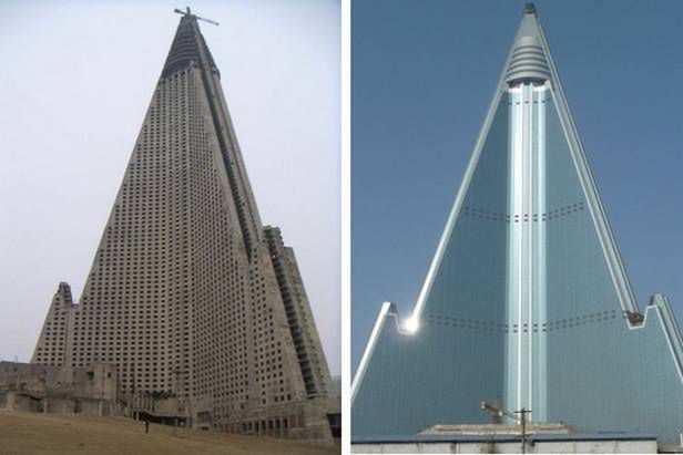 Korea Północna kończy budowę Hotelu Zagłady. Kiedy udostępnią Ryugyong Hotel? 5