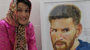 Sparaliżowana malarka. Maluje stopą gwiazdy sportu i filmu