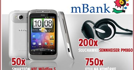 HTC Wildfire S za korzystanie z mBanku