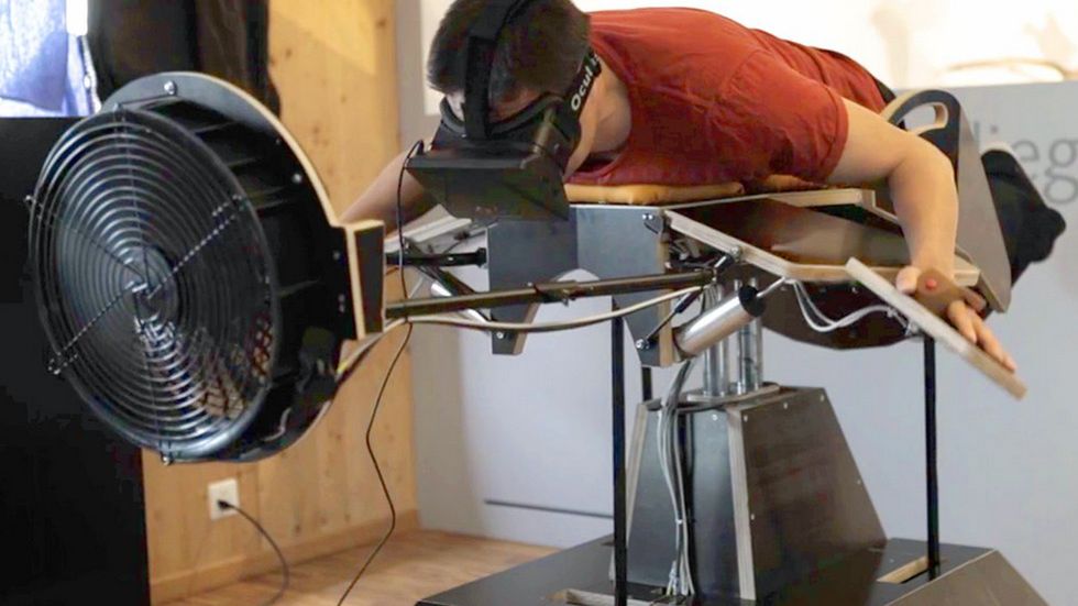 Birdly - realistyczny symulator drapieżnego ptaka. Po to powstał Oculus Rift! 1