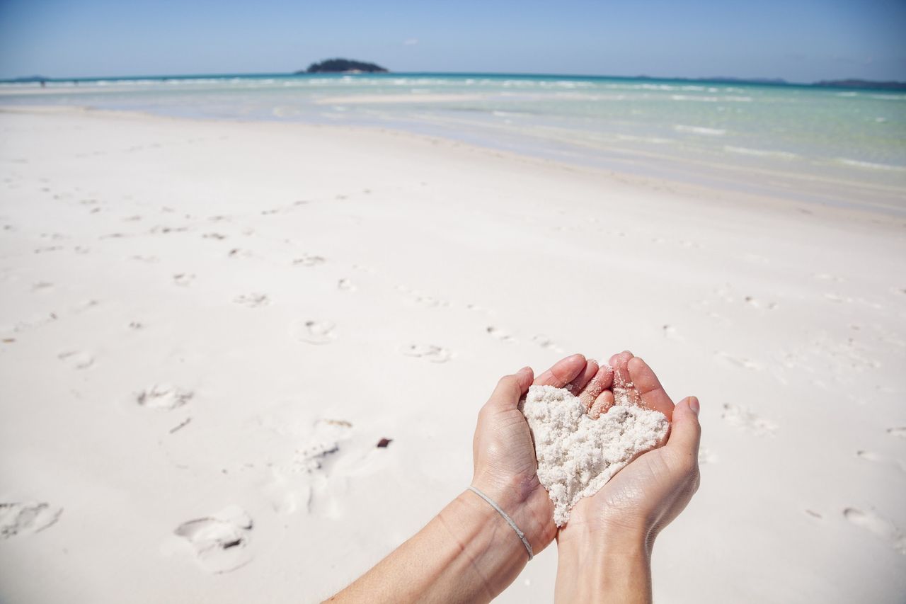 Plaża Whitehaven Beach w Australii