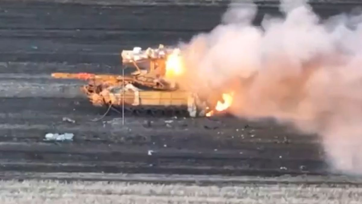 Czołg Rosjan zniszczony w obwodzie kurskim