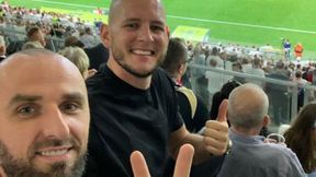 PKO Ekstraklasa. ŁKS - Lechia. Znani kibice na meczu. Marcin Gortat i Bartosz Kurek wspierali ŁKS