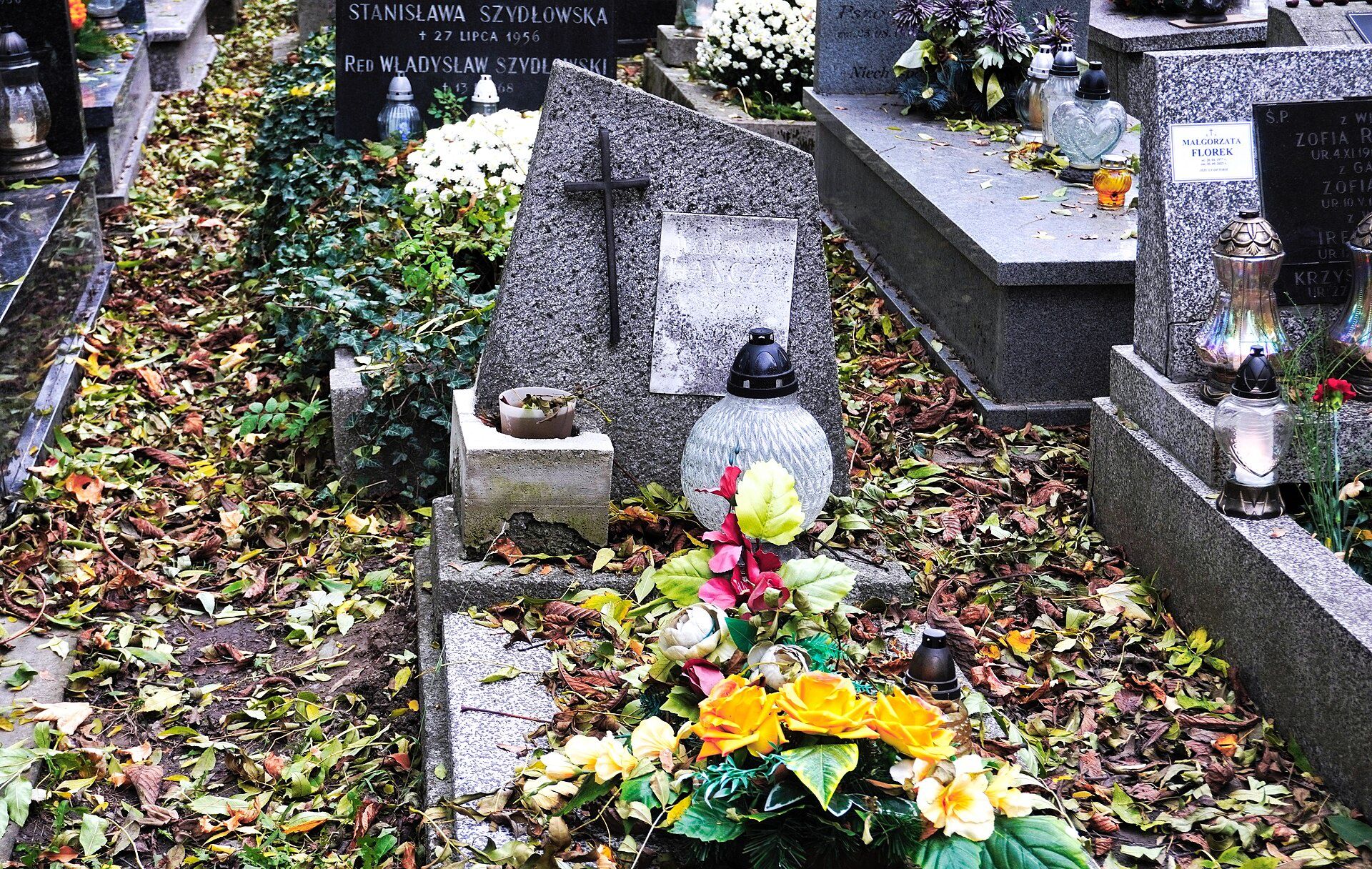 Grób syna Władysława Hańczy