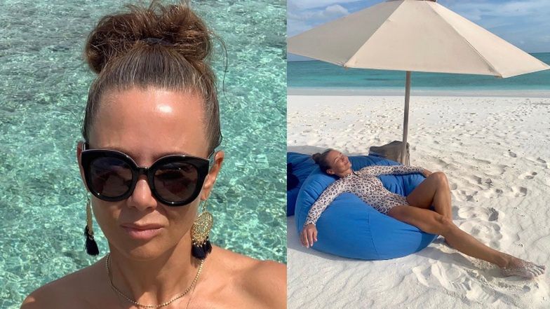 Fani dopytują wylegującej się na rajskiej plaży Kingi Rusin: "CZY TO NIE JEST NUDNE?" 