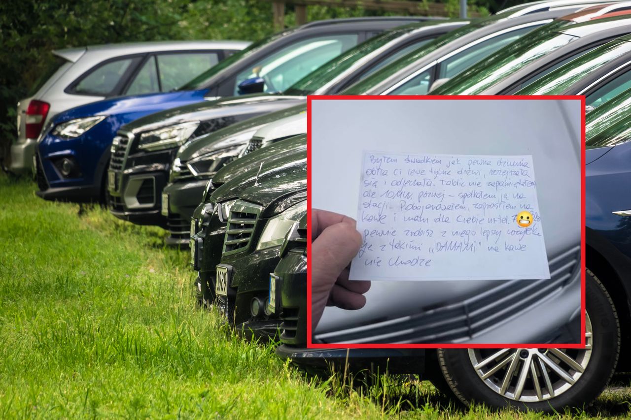 Znalazł kartkę za wycieraczką. Świadek wpadł na nietypowy pomysł