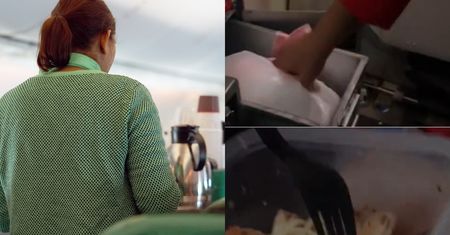 Stewardessa pokazała, jak odgrzać obiad bez pieca i mikrofalówki. Co za pomysłowość