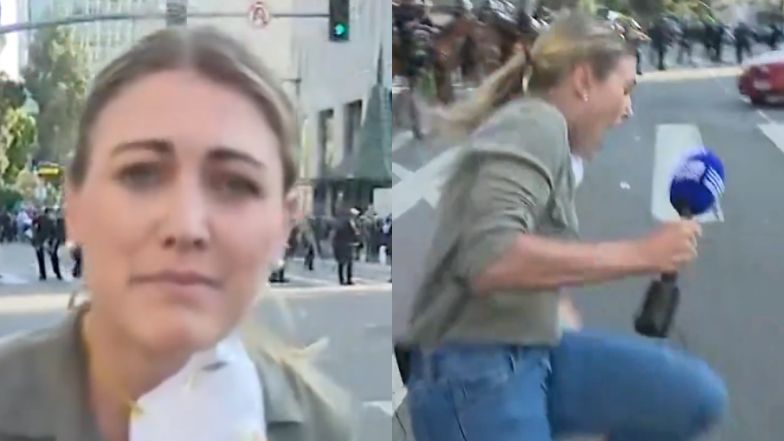 Dziennikarka postrzelona na zamieszkach