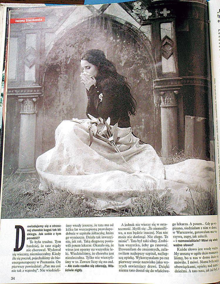 Justyna Steczkowska – sesja na grobie