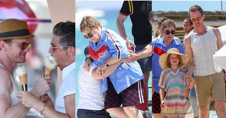 Elton John i Neil Patrick Harris zabrali swoich mężów i dzieci na wspólne wakacje (ZDJĘCIA)