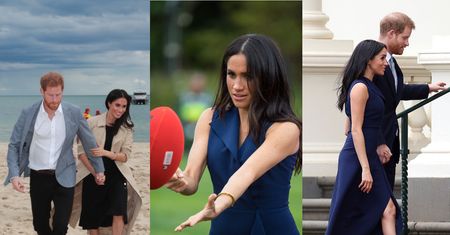 Rozpromieniona Meghan Markle podbija Melbourne w dwóch eleganckich stylizacjach (ZDJĘCIA)