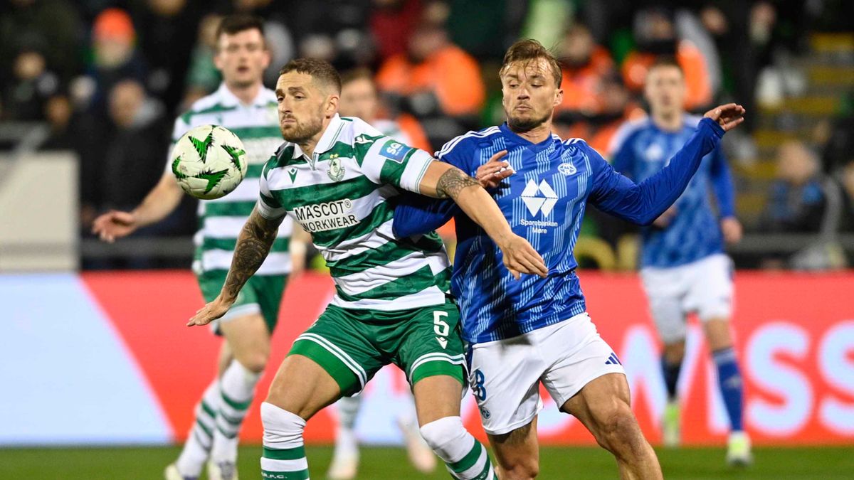 PAP/EPA / Mark Marlow / Mecz Ligi Konferencji: Shamrock Rovers - Molde FK