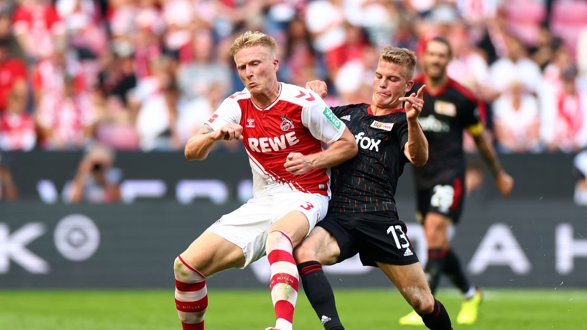 Getty Images / Lars Baron / Na zdjęciu: Kristian Pedersen (FC Koeln) i Andras Schafer (Union Berlin)