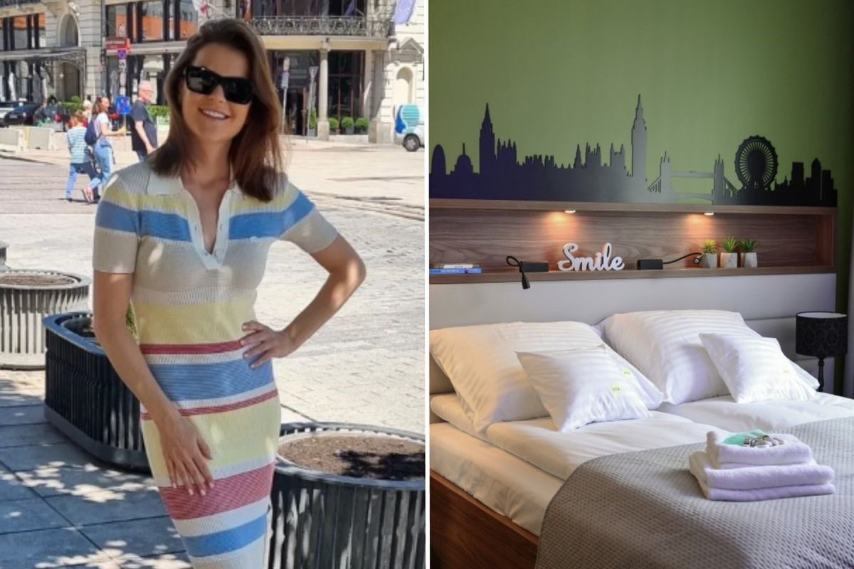 Na zdjęciu: Agnieszka Radwańska i jeden z jej apartamentów