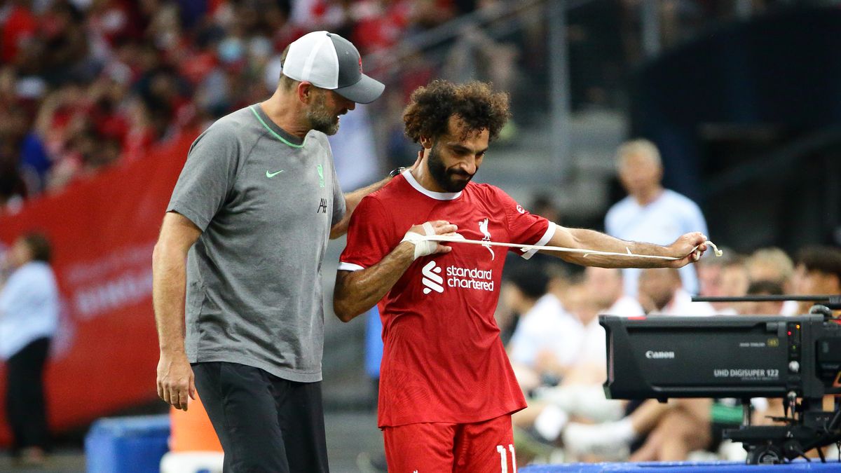 Getty Images / Suhaimi Abdullah/NurPhoto / Na zdjęciu: Juergen Klopp i Mohamed Salah