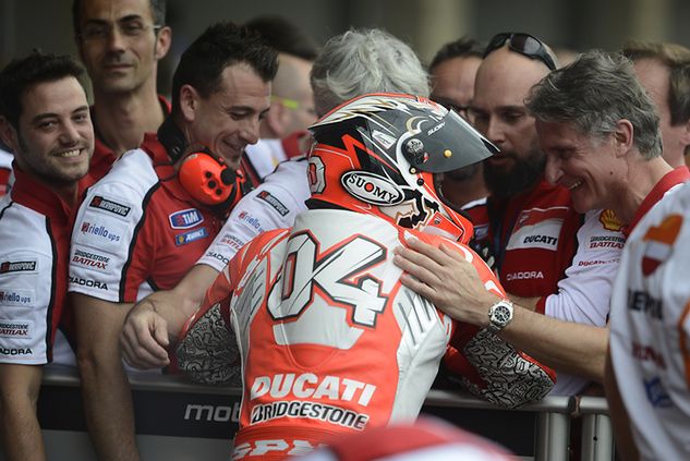 Po wyścigu w Austin na twarzach członków zespołu Ducati wreszcie pojawił się uśmiech (fot. Ducati Team)