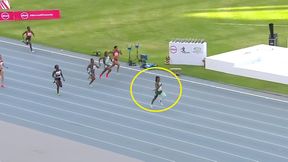 Co za bieg! Cieszyła się już 40 metrów przed metą