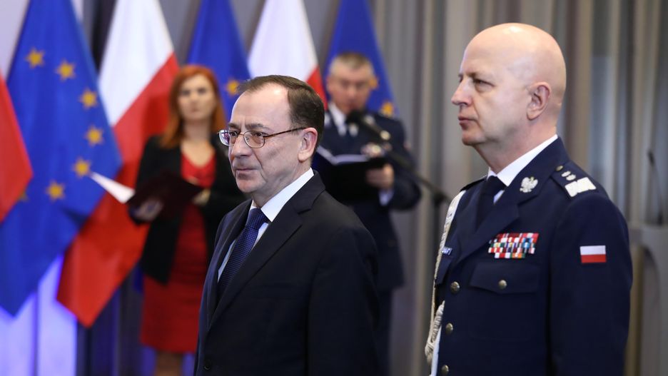 Jarosław Szymczyk w siedzibie MSWiA.