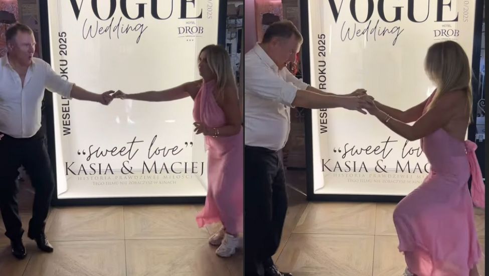 Jacek i Joanna Kurscy na weselu Katarzyny Cichopek