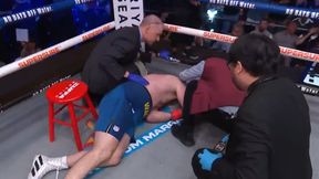 Leżał bez ruchu po brutalnym nokaucie. Zabrano go do szpitala