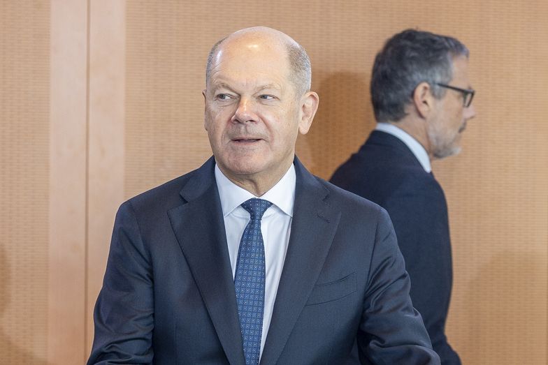 BERLIN, GERMANY - APRIL 02: German Chancellor Olaf Scholz arrives for the weekly federal government cabinet meeting on April 02, 2025 in Berlin, Germany. The current German government is in a caretaker role until the Christian Democrats (CDU/CSU) and the Social Democrats (SPD), who are currently in negotiations, forge their new coalition. (Photo by Maja Hitij/Getty Images)