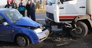 Zderzenie ciężarówki z osobówkami