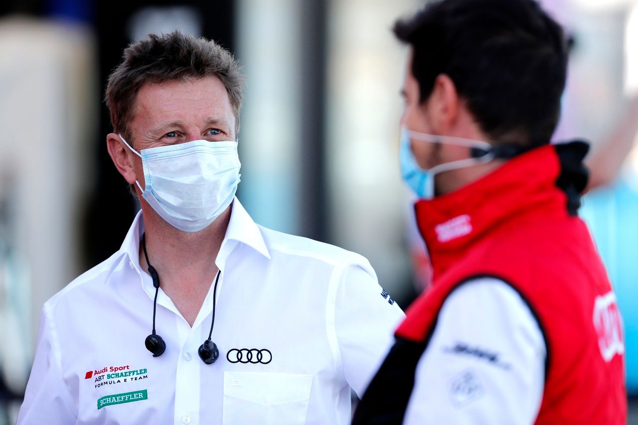 Allan McNish i Lucas di Grassi (fot. Audi Sport)