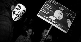 Tak internauci protestowali przeciwko ACTA we Wrocławiu [galeria]