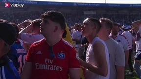Koszmar kibiców HSV. Świętowali awans na murawie, nagle wydarzył się absolutny dramat (wideo)