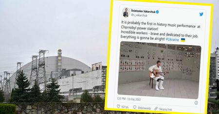 Nietypowy koncert w Ukrainie. Muzyk zagrał w elektrowni w Czarnobylu
