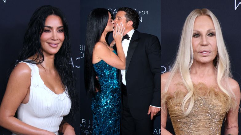 Plejada gwiazd bryluje na charytatywnej gali: Kim Kardashian, Katy Perry i Orlando Bloom, Donatella Versace... (ZDJĘCIA)