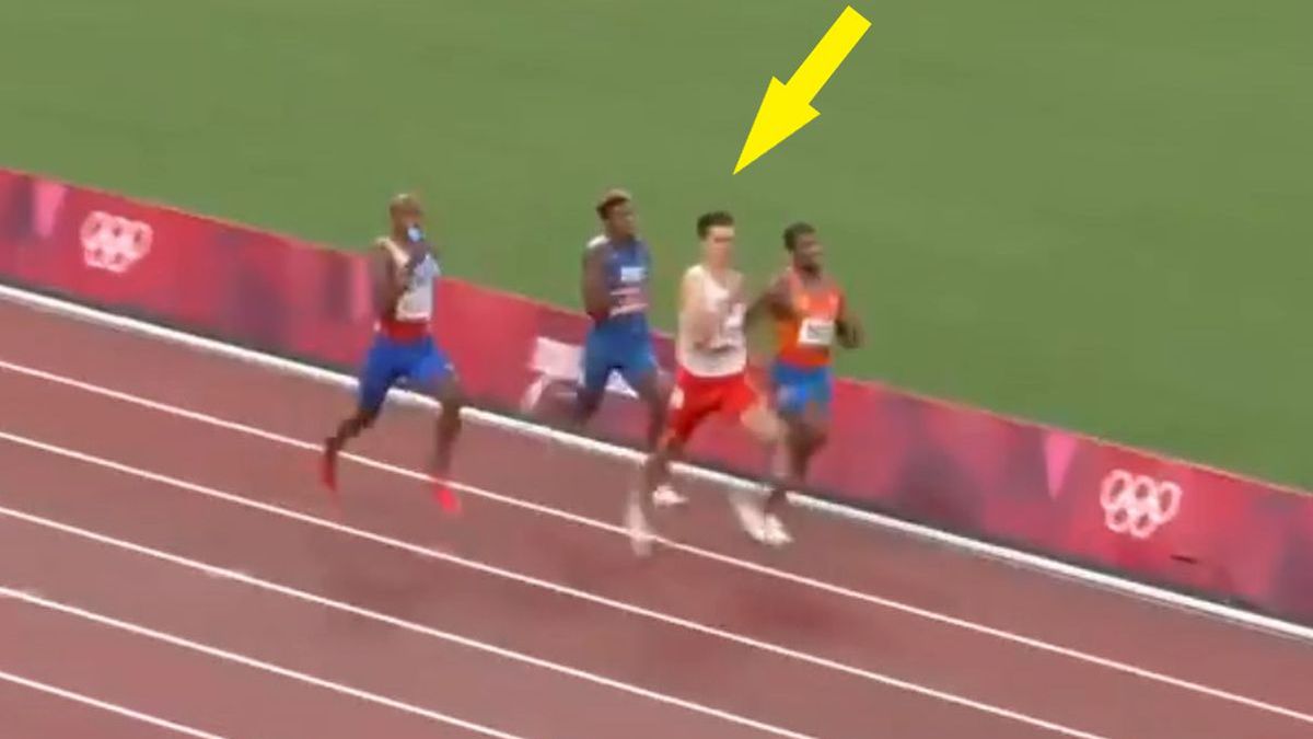 Zdjęcie okładkowe artykułu: Twitter / Eurosport / Na zdjęciu: finisz sztafety mieszanej 4x400 m na igrzyskach olimpijskich w Tokio
