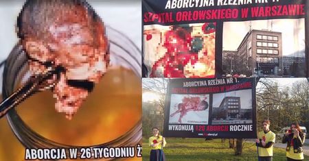 Środowiska "pro-life" protestują przed warszawskimi szpitalami. "Rocznie przez aborcje ginie 1000 polskich dzieci. Matki poddawane są presji, by zabić!"