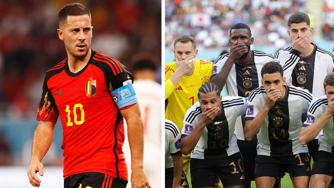 PAP/EPA / Eden Hazard i reprezentanci Niemiec