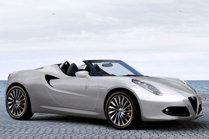 Alfa Romeo 4C Spider - wizualizacja