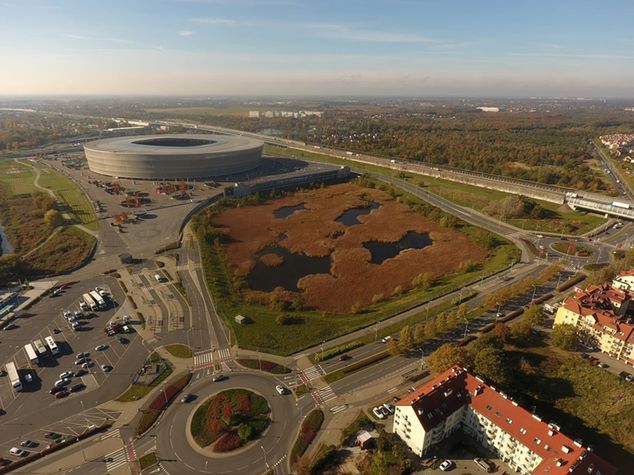 Tak prezentuje się "dziura Solorza" obok Tarczyński Arena (fot. Urząd Miejski Wrocławia)