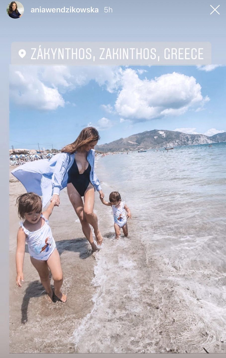 Anna Wendzikowska na urlopie na wyspie Zakynthos