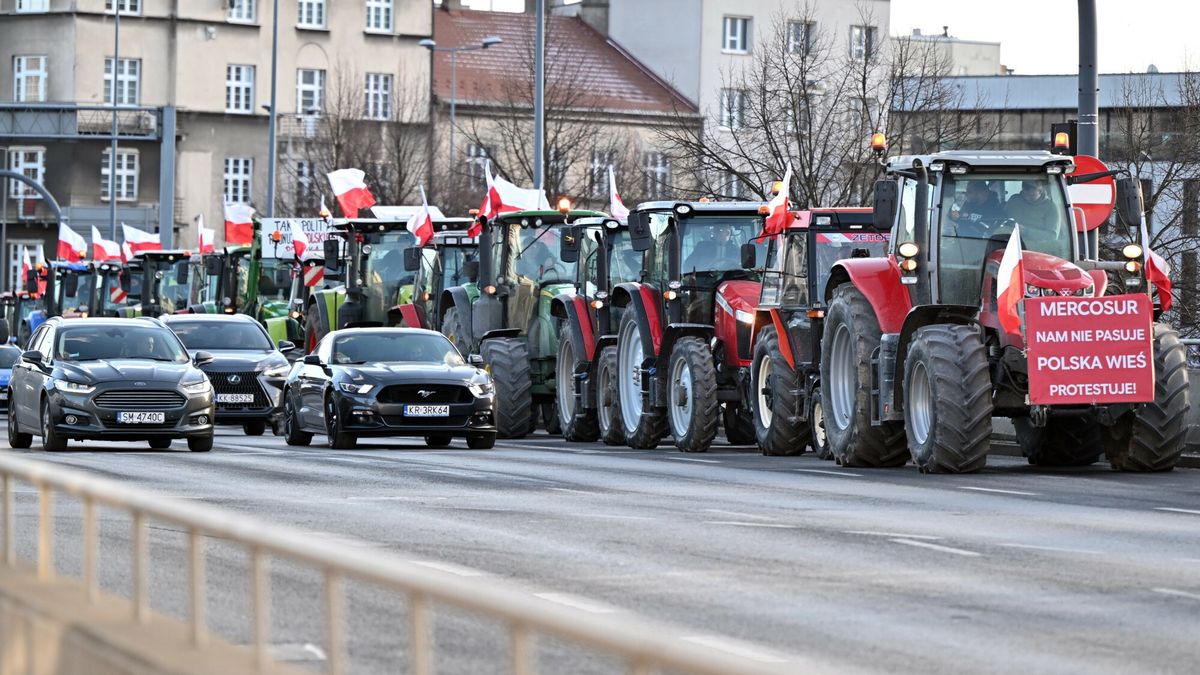 Grudniowy protest rolników w Krakowie