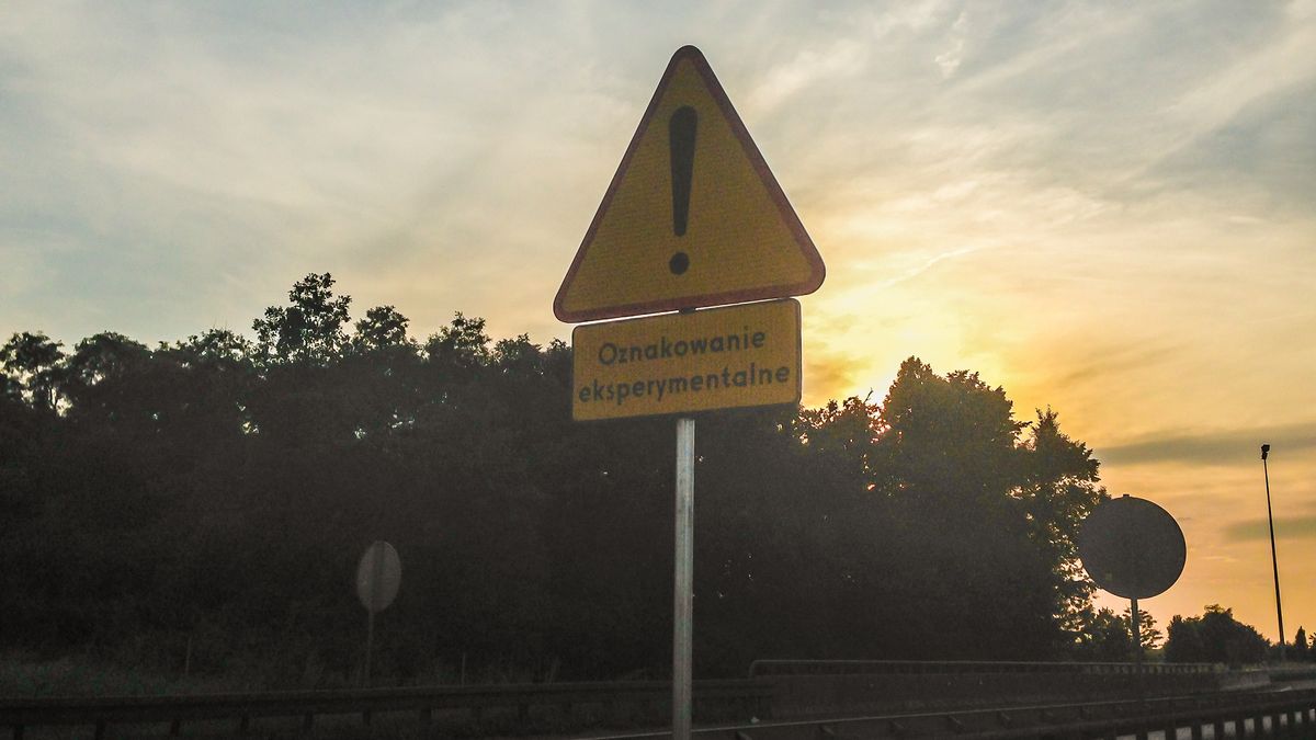 Ostrzeżenie przed wjazdem do PPO Karwiany
