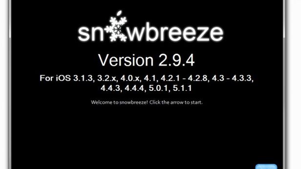 Sn0wbreeze 2.9.4 z jailbreakiem untethered dla urządzeń z Apple A4 1
