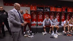 Nagle Probierz zwrócił się do tych, co siedzieli na ławce. Ujawniono przemowę